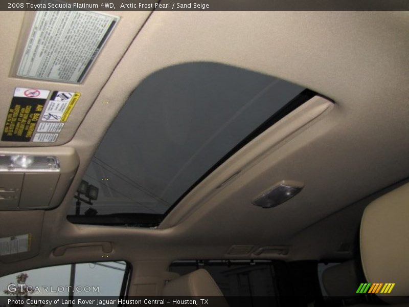 Arctic Frost Pearl / Sand Beige 2008 Toyota Sequoia Platinum 4WD