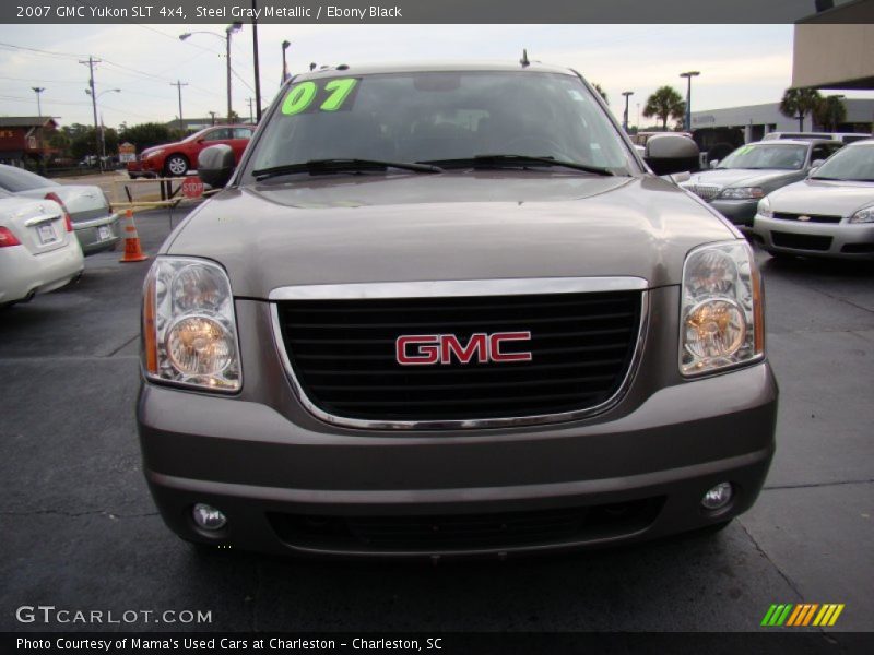 Steel Gray Metallic / Ebony Black 2007 GMC Yukon SLT 4x4
