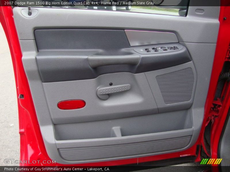 Flame Red / Medium Slate Gray 2007 Dodge Ram 1500 Big Horn Edition Quad Cab 4x4