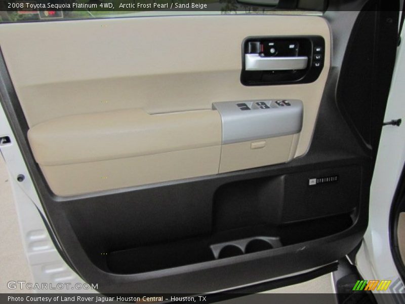 Arctic Frost Pearl / Sand Beige 2008 Toyota Sequoia Platinum 4WD