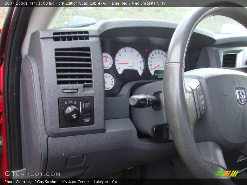 Flame Red / Medium Slate Gray 2007 Dodge Ram 1500 Big Horn Edition Quad Cab 4x4