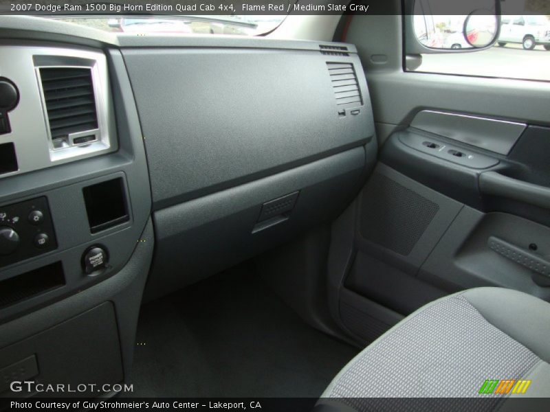 Flame Red / Medium Slate Gray 2007 Dodge Ram 1500 Big Horn Edition Quad Cab 4x4