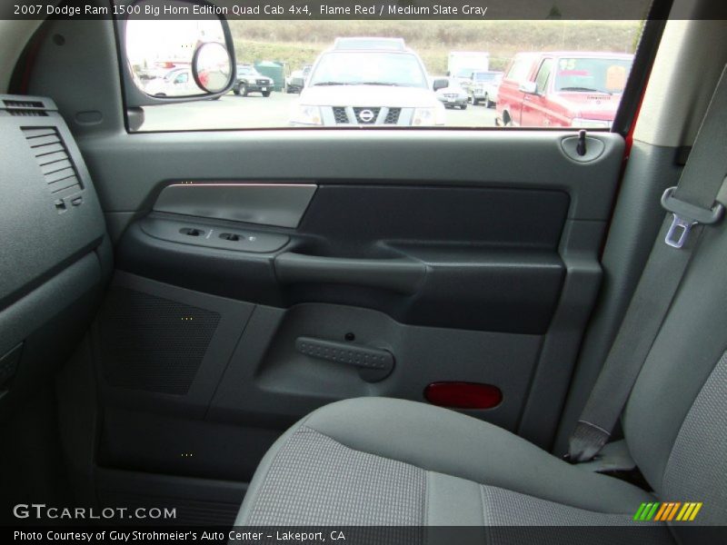 Flame Red / Medium Slate Gray 2007 Dodge Ram 1500 Big Horn Edition Quad Cab 4x4