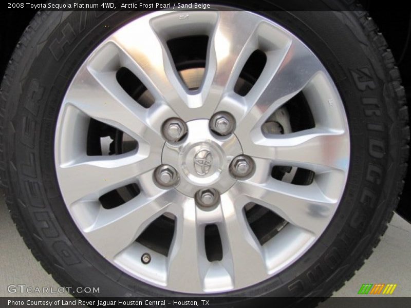 Arctic Frost Pearl / Sand Beige 2008 Toyota Sequoia Platinum 4WD