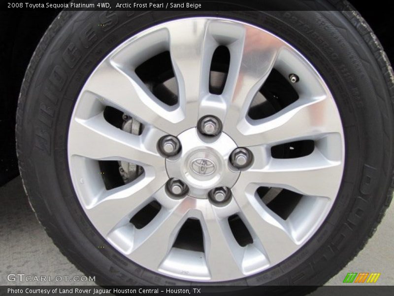 Arctic Frost Pearl / Sand Beige 2008 Toyota Sequoia Platinum 4WD