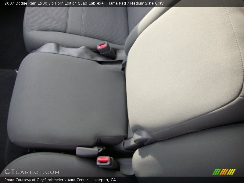 Flame Red / Medium Slate Gray 2007 Dodge Ram 1500 Big Horn Edition Quad Cab 4x4