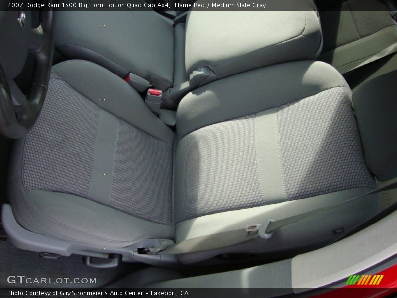 Flame Red / Medium Slate Gray 2007 Dodge Ram 1500 Big Horn Edition Quad Cab 4x4