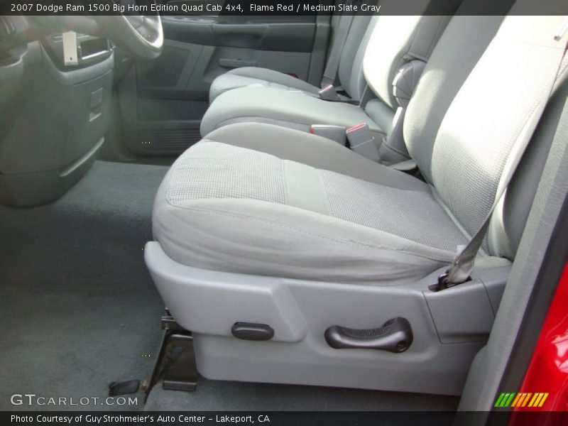 Flame Red / Medium Slate Gray 2007 Dodge Ram 1500 Big Horn Edition Quad Cab 4x4