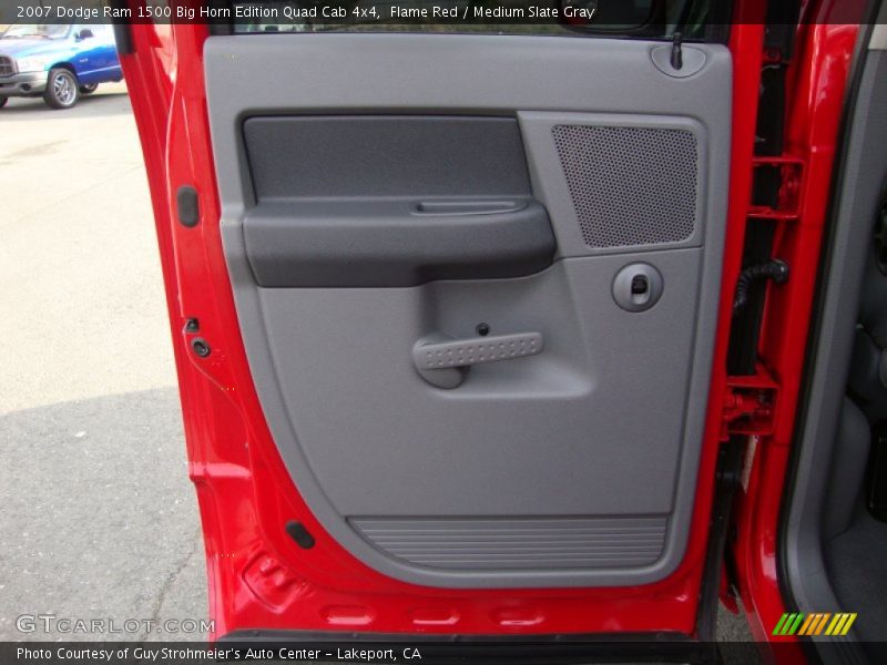 Flame Red / Medium Slate Gray 2007 Dodge Ram 1500 Big Horn Edition Quad Cab 4x4