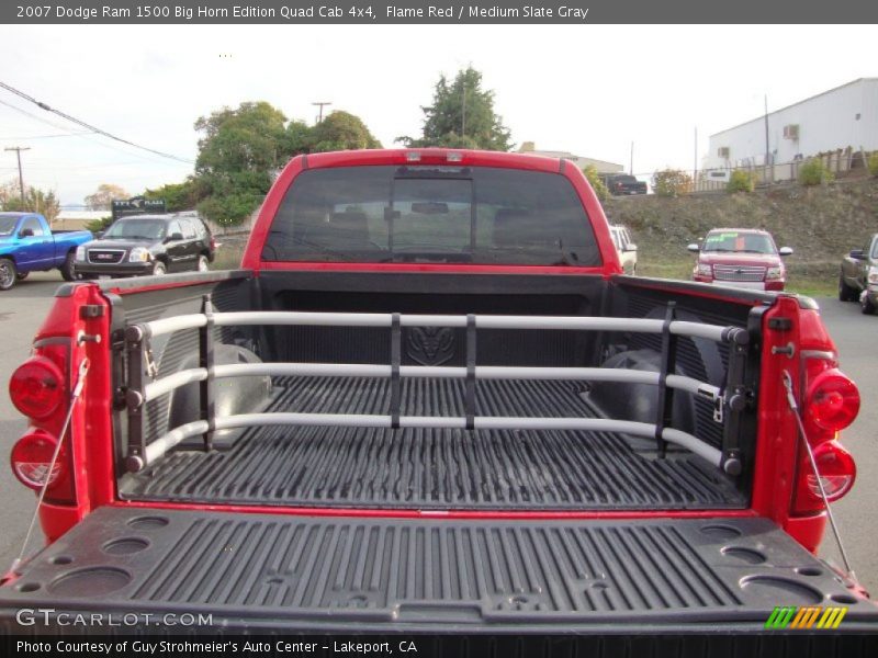 Flame Red / Medium Slate Gray 2007 Dodge Ram 1500 Big Horn Edition Quad Cab 4x4