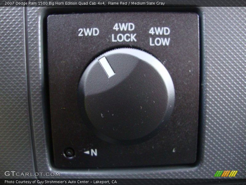 Controls of 2007 Ram 1500 Big Horn Edition Quad Cab 4x4