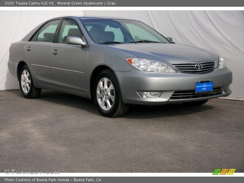 Mineral Green Opalescent / Gray 2005 Toyota Camry XLE V6
