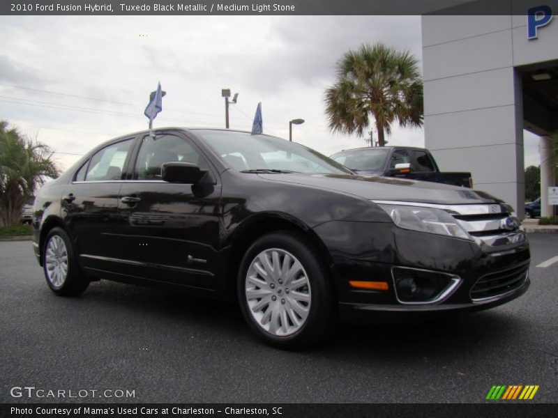 Tuxedo Black Metallic / Medium Light Stone 2010 Ford Fusion Hybrid