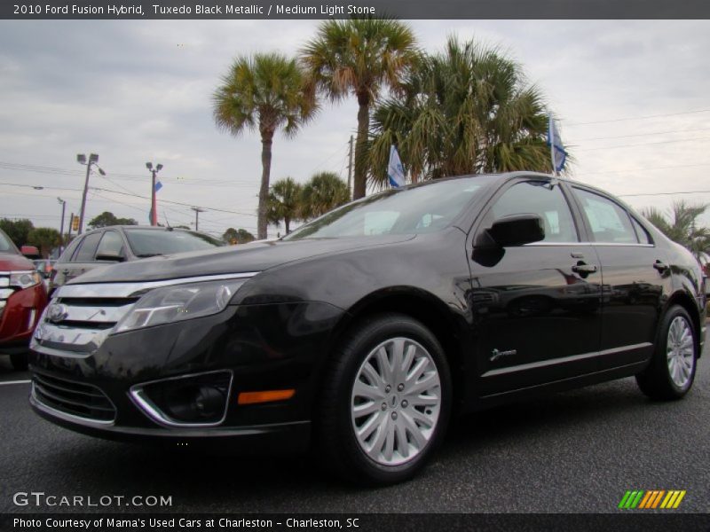 Tuxedo Black Metallic / Medium Light Stone 2010 Ford Fusion Hybrid