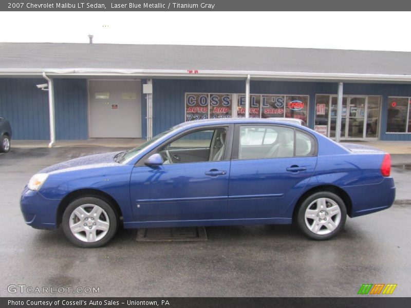 Laser Blue Metallic / Titanium Gray 2007 Chevrolet Malibu LT Sedan