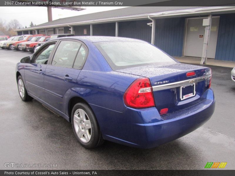 Laser Blue Metallic / Titanium Gray 2007 Chevrolet Malibu LT Sedan