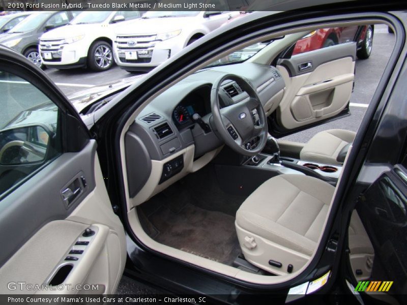 Tuxedo Black Metallic / Medium Light Stone 2010 Ford Fusion Hybrid