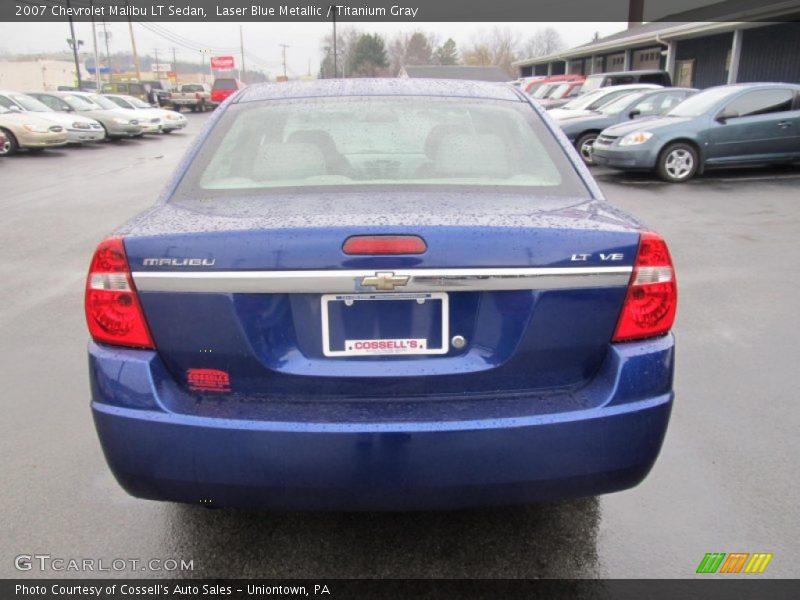 Laser Blue Metallic / Titanium Gray 2007 Chevrolet Malibu LT Sedan