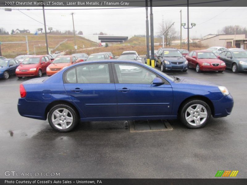 Laser Blue Metallic / Titanium Gray 2007 Chevrolet Malibu LT Sedan