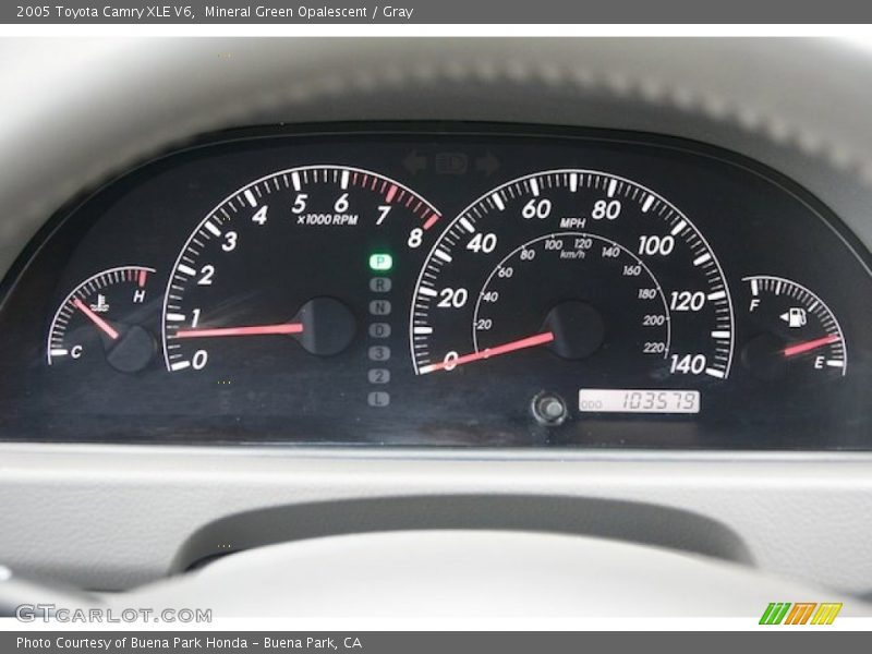 Mineral Green Opalescent / Gray 2005 Toyota Camry XLE V6