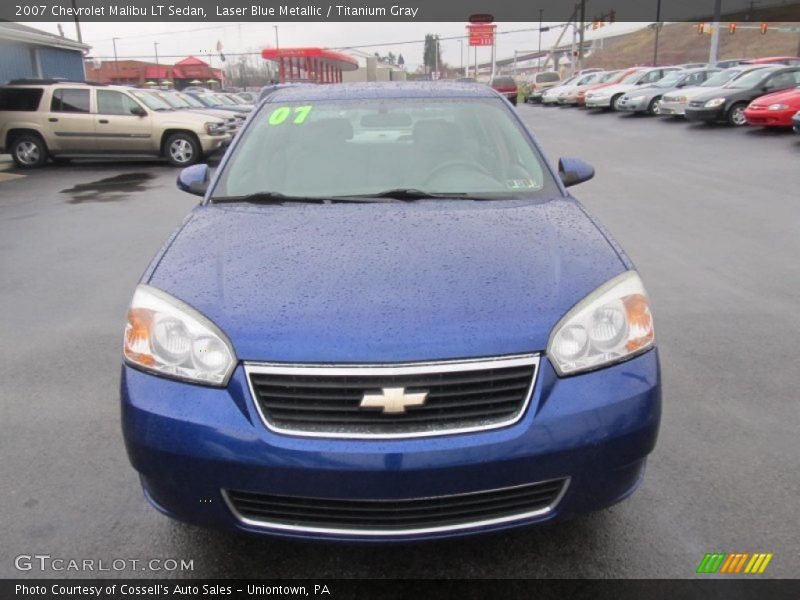 Laser Blue Metallic / Titanium Gray 2007 Chevrolet Malibu LT Sedan
