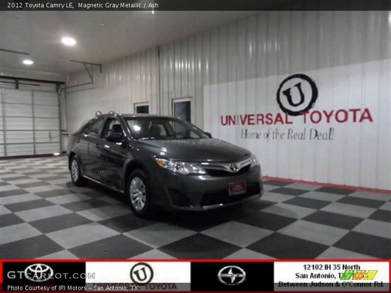 Magnetic Gray Metallic / Ash 2012 Toyota Camry LE