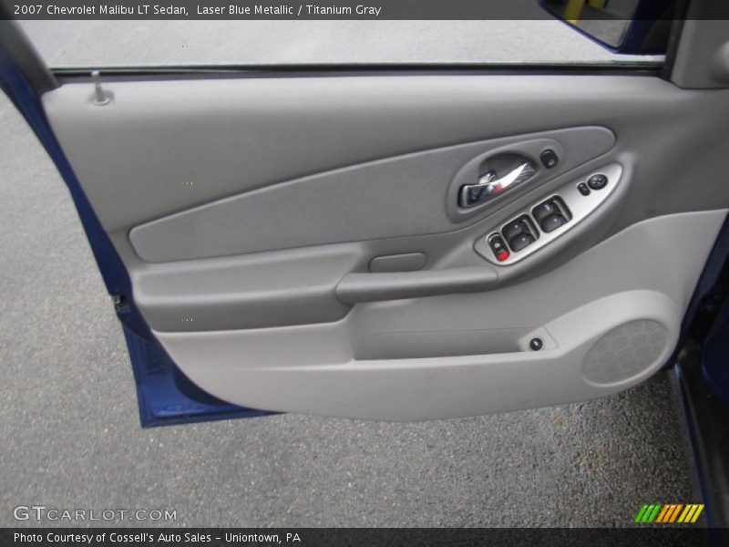 Laser Blue Metallic / Titanium Gray 2007 Chevrolet Malibu LT Sedan