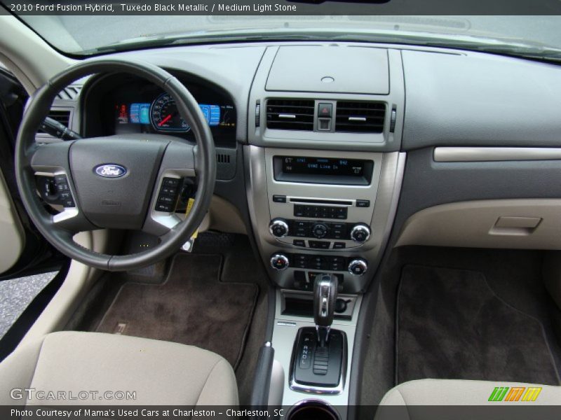 Tuxedo Black Metallic / Medium Light Stone 2010 Ford Fusion Hybrid