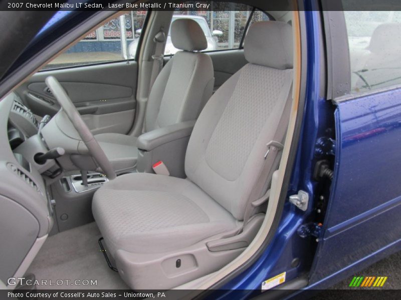 Laser Blue Metallic / Titanium Gray 2007 Chevrolet Malibu LT Sedan