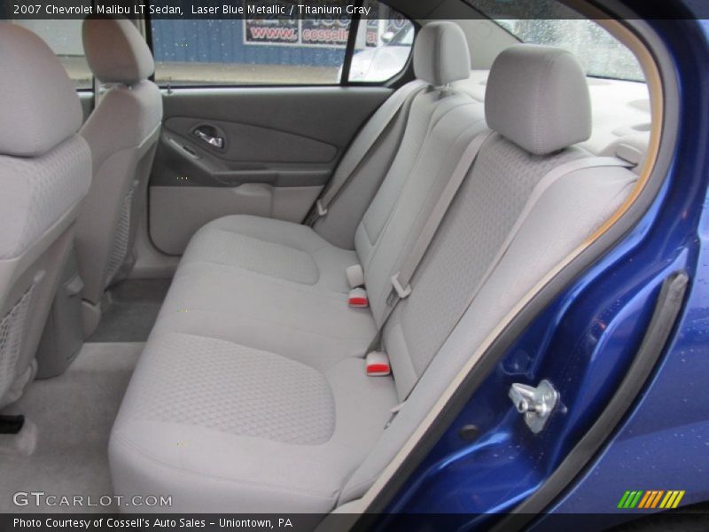 Laser Blue Metallic / Titanium Gray 2007 Chevrolet Malibu LT Sedan