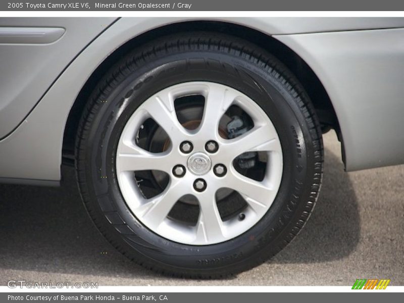 Mineral Green Opalescent / Gray 2005 Toyota Camry XLE V6