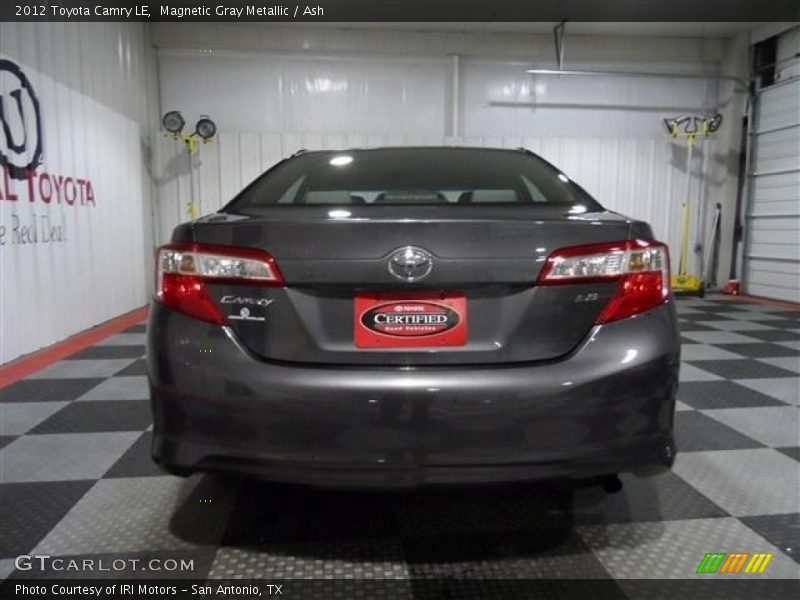 Magnetic Gray Metallic / Ash 2012 Toyota Camry LE