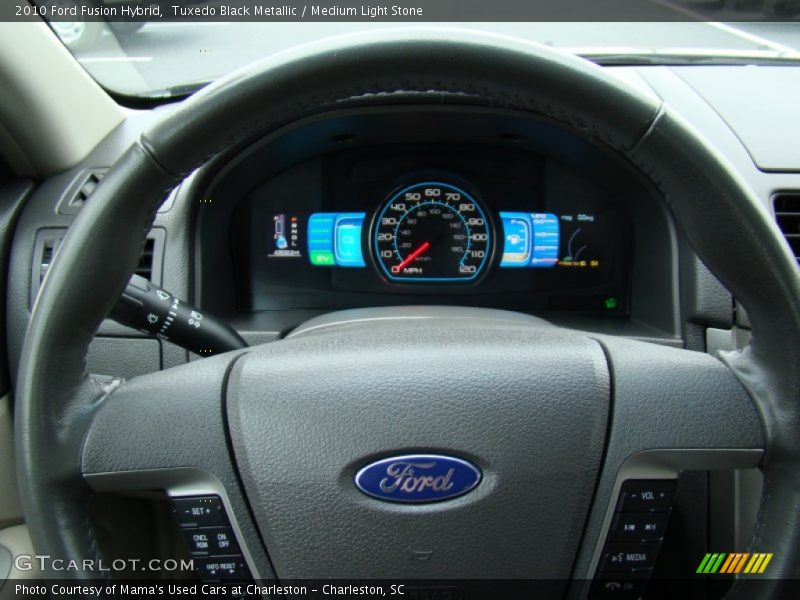Tuxedo Black Metallic / Medium Light Stone 2010 Ford Fusion Hybrid