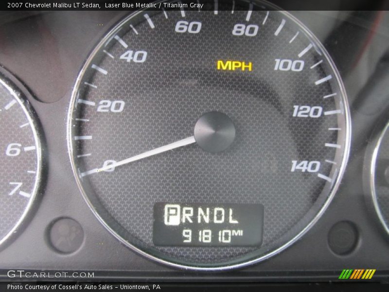 Laser Blue Metallic / Titanium Gray 2007 Chevrolet Malibu LT Sedan
