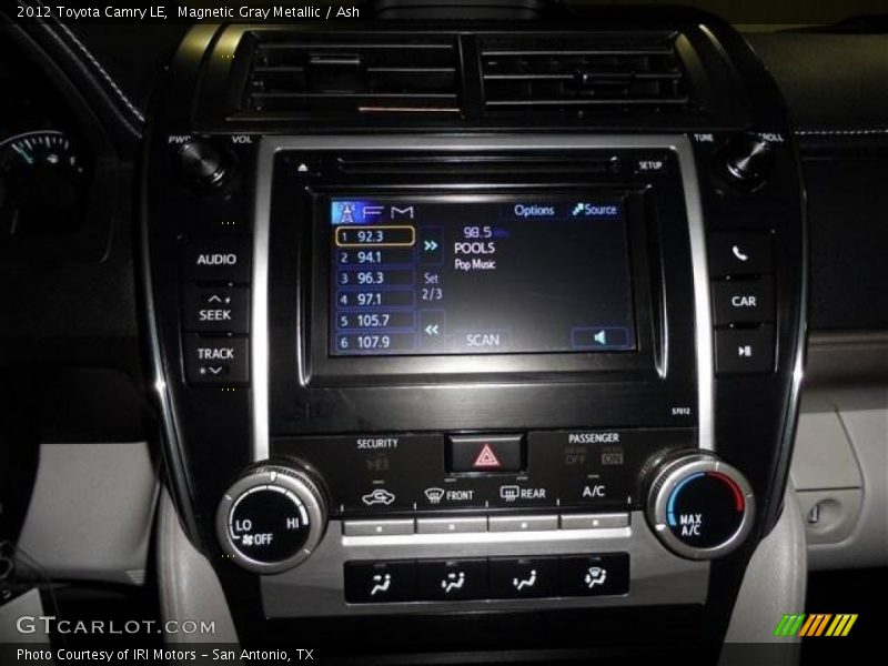 Magnetic Gray Metallic / Ash 2012 Toyota Camry LE