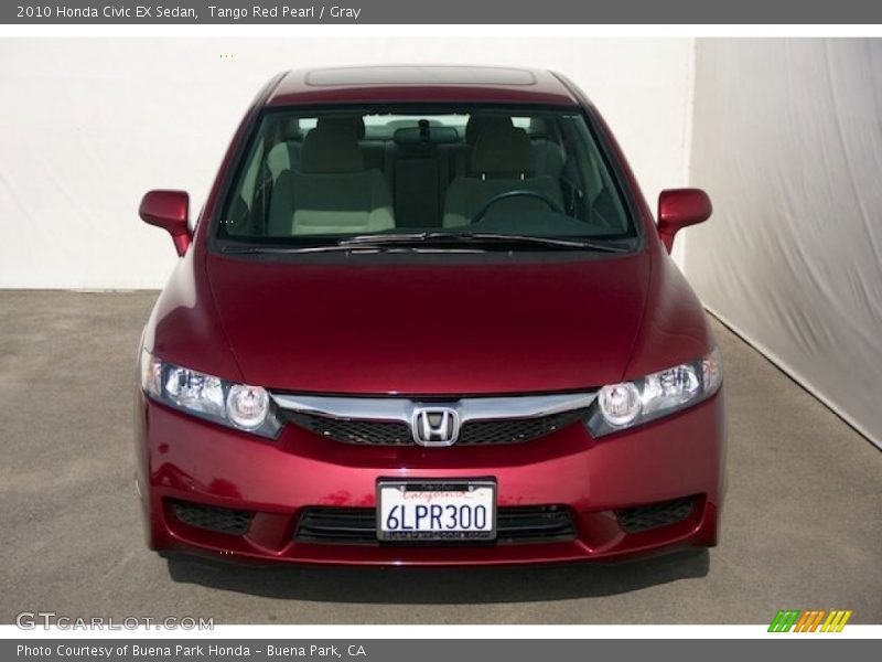 Tango Red Pearl / Gray 2010 Honda Civic EX Sedan