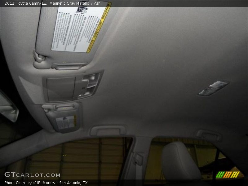 Magnetic Gray Metallic / Ash 2012 Toyota Camry LE