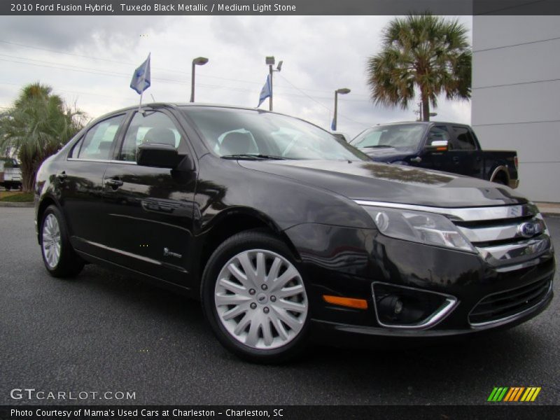 Tuxedo Black Metallic / Medium Light Stone 2010 Ford Fusion Hybrid