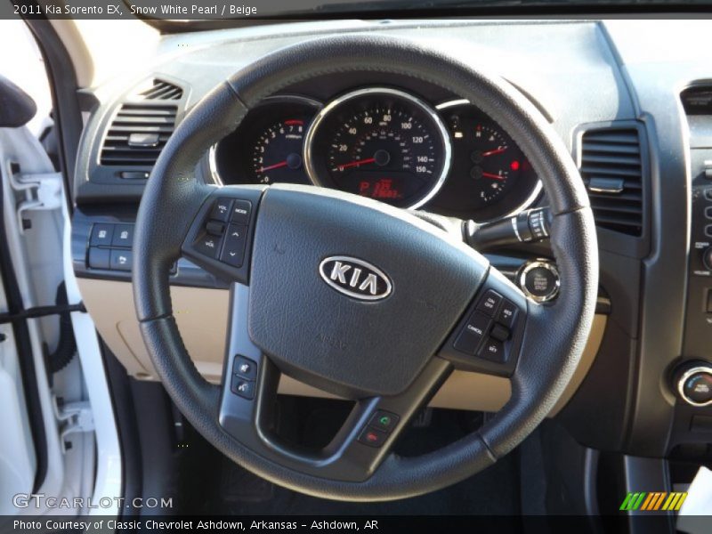 Snow White Pearl / Beige 2011 Kia Sorento EX