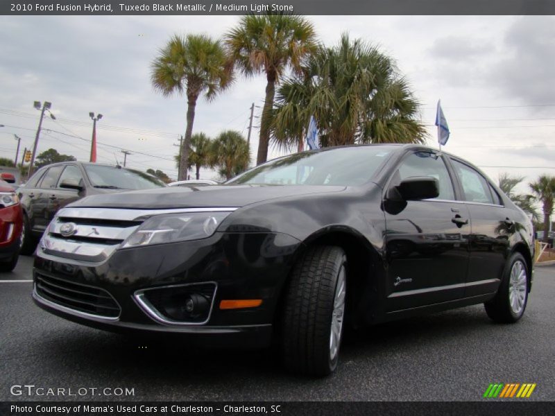 Tuxedo Black Metallic / Medium Light Stone 2010 Ford Fusion Hybrid