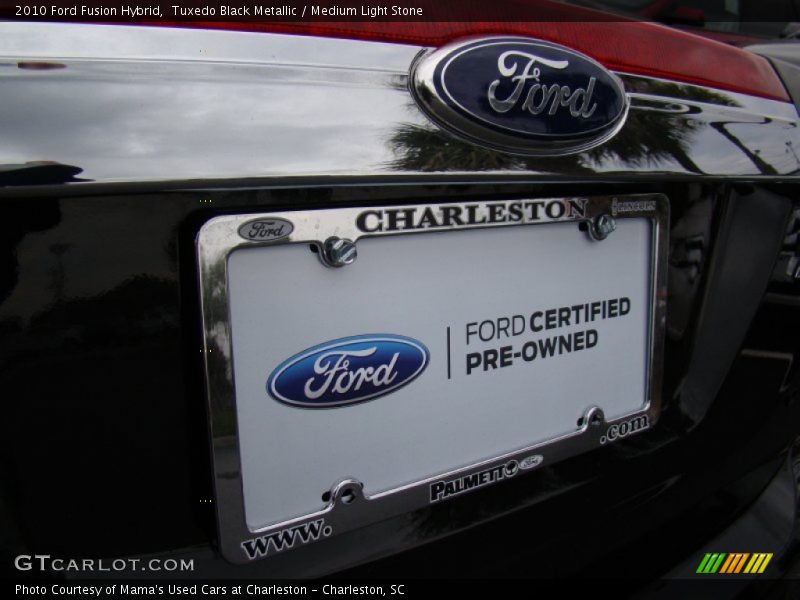 Tuxedo Black Metallic / Medium Light Stone 2010 Ford Fusion Hybrid