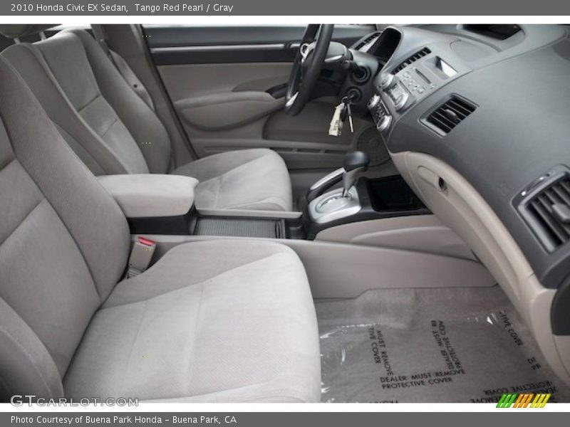 Tango Red Pearl / Gray 2010 Honda Civic EX Sedan