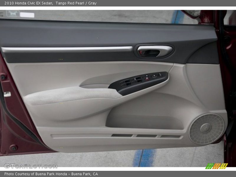 Tango Red Pearl / Gray 2010 Honda Civic EX Sedan