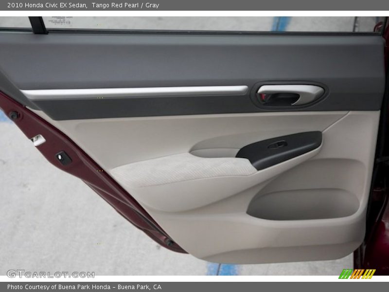 Tango Red Pearl / Gray 2010 Honda Civic EX Sedan