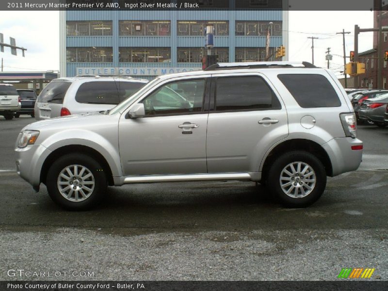 Ingot Silver Metallic / Black 2011 Mercury Mariner Premier V6 AWD