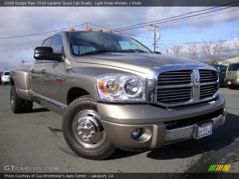 Front 3/4 View of 2008 Ram 3500 Laramie Quad Cab Dually