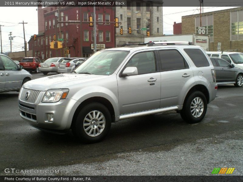 Ingot Silver Metallic / Black 2011 Mercury Mariner Premier V6 AWD