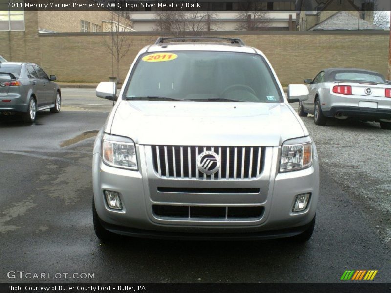 Ingot Silver Metallic / Black 2011 Mercury Mariner Premier V6 AWD