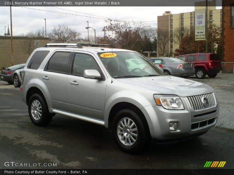 Ingot Silver Metallic / Black 2011 Mercury Mariner Premier V6 AWD