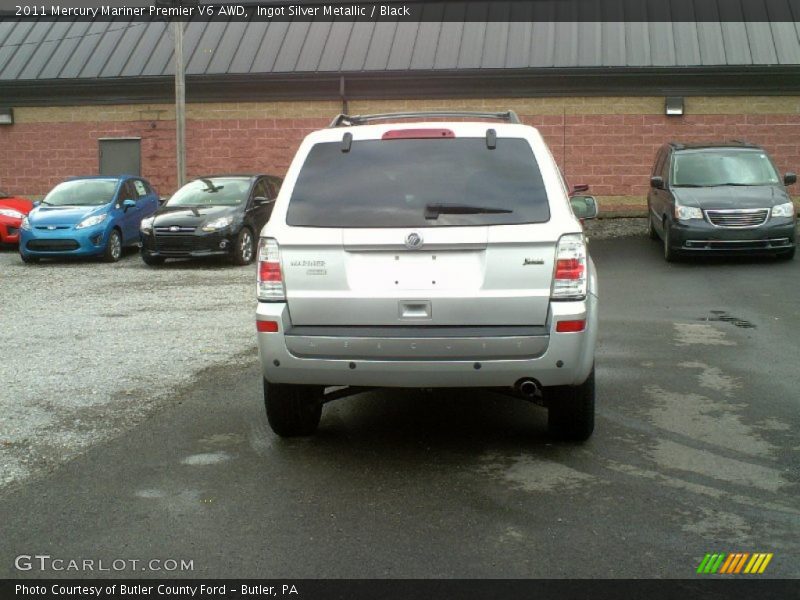 Ingot Silver Metallic / Black 2011 Mercury Mariner Premier V6 AWD